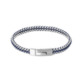 Tris Button Bracelet – Blue