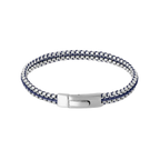 Tris Button Bracelet – Blue