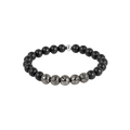 Vesuvius Bracelet – IP Plated Stainless Steel with Black Agate
