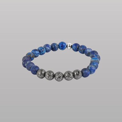 Vesuvius Bracelet – IP Plated Stainless Steel with Lapis
