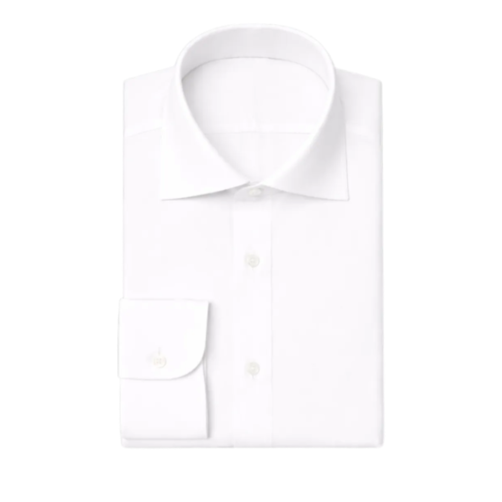 White Classic Collar Dress Shirt
