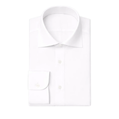 White Classic Collar Dress Shirt