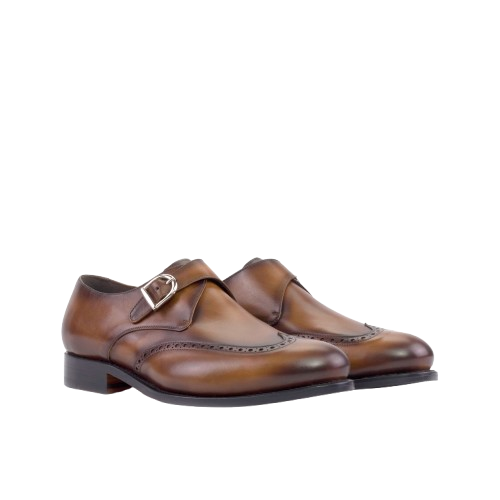 Cognac Brown Single Monk