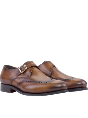 Cognac Brown Single Monk