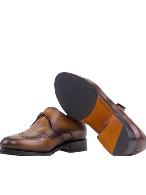 Cognac Brown Single Monk